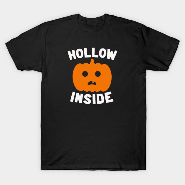 Hollow Inside // Funny Halloween Pumpkin T-Shirt by SLAG_Creative